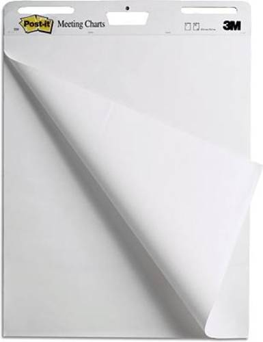 Image of Post-it Flipchartblock 63,5 x 76,2 cm Weiß 2 Stück à 30 Blatt