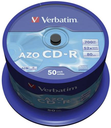 Image of 1x50 Verbatim Data Life Plus CD-R 80, 52x Speed, Spindel