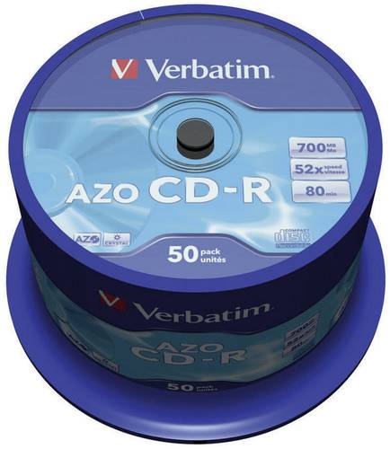 Image of VERBATIM 43343 - CD-R AZO, 700 MB, 52x, 50er Pack Spindel