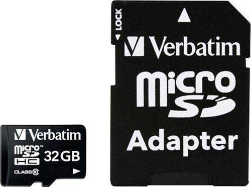Image of 32 GB microSDHC Speicherkarte mit SD Karten-Adapter, Class10