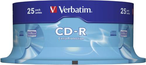 Image of VERBATIM 43432 - CD-R, Extra Protection, 700 MB, 52x, 25er Pack Spindel