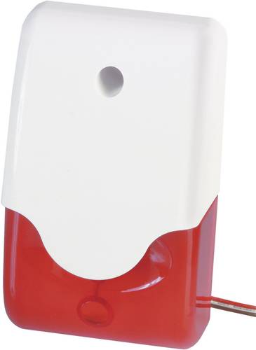 Image of ABUS SG1681 Alarm-Sirene mit Blitzleuchte 100 dB Rot Innenbereich, Außenbereich 12 V/DC