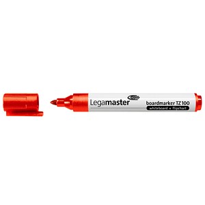 Image of Legamaster TZ 100 Whiteboard- und Flipchart-Marker rot 1,5 - 3,0 mm, 10 St.