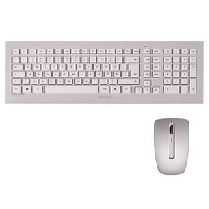 Image of CHERRY DW 8000 Tastatur-Maus-Set kabellos weiß, silber