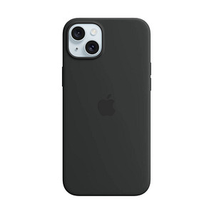 Image of Apple Silikon Case mit MagSafe Handy-Cover für Apple iPhone 15 Plus schwarz