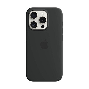 Image of Apple Silikon Case mit MagSafe Handy-Cover für Apple iPhone 15 Pro schwarz