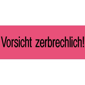 Image of 1.000 HERMA Warnetiketten 6758 rot »Vorsicht zerbrechlich!« 39,0 x 118,0 mm