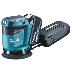 Image of makita DBO180RTJ Akku-Exzenterschleifer 18,0 V, mit 2 Akkus