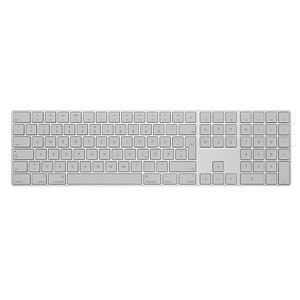 Image of Apple Magic Keyboard mit Ziffernblock Tastatur kabellos weiß, silber