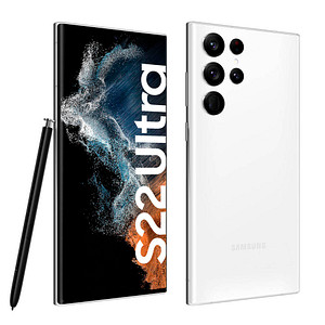 Image of SAMSUNG Galaxy S22 Ultra Dual-SIM-Smartphone phantom weiß 256 GB