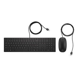 Image of HP Pavilion 400 Tastatur-Maus-Set kabelgebunden schwarz