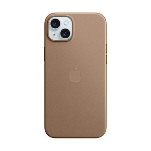 Image of Apple Feingewebe Case mit MagSafe Handy-Cover für Apple iPhone 15 Plus taupe