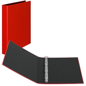 Image of VELOFLEX Basic Ringbuch 4-Ringe rot 3,5 cm DIN A4