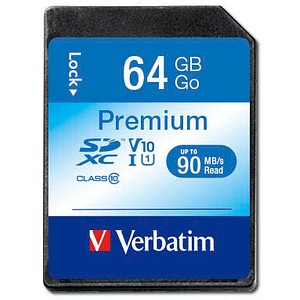 Image of Verbatim Speicherkarte SDXC-Card Premium 64 GB
