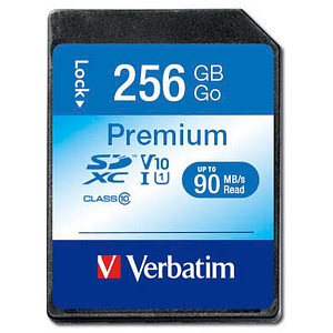 Image of Verbatim Speicherkarte SDXC-Card Premium 256 GB