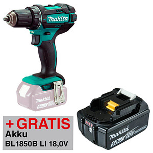 Image of AKTION: makita DDF482Z Akku-Bohrschrauber 18,0 V, ohne Akku + GRATIS Akku-BL1850B Li 18,0V 5Ah