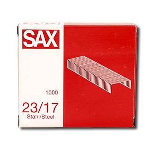Image of 1.000 sax design Heftklammern 23/17