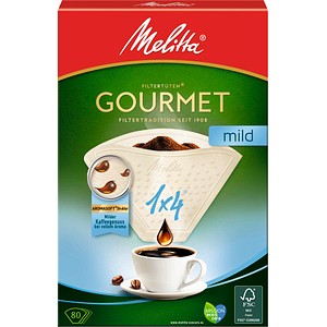 Image of 80 Melitta GOURMET 1x4 mild Kaffeefilter
