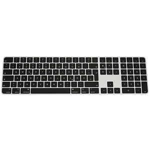 Image of Apple Magic Keyboard mit Ziffernblock und Touch ID Tastatur kabellos schwarz, silber