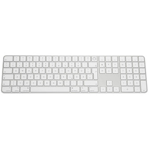 Image of Apple Magic Keyboard mit Ziffernblock und Touch ID Tastatur kabellos weiß, silber