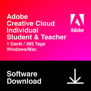Image of Adobe ESD Creative Cloud for Individuals Student & Teacher Software Vollversion (Download-Link)