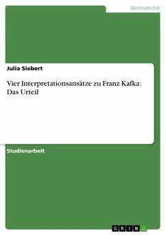 Image of Franz Kafka: Das Urteil. Vier Interpretationsansätze (eBook, ePUB)