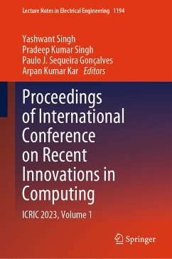 Image of Proceedings of International Conference on Recent Innovations in Computing (eBook, PDF)