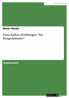 Image of Franz Kafkas Erzählungen "Ein Hungerkünstler" (eBook, PDF)