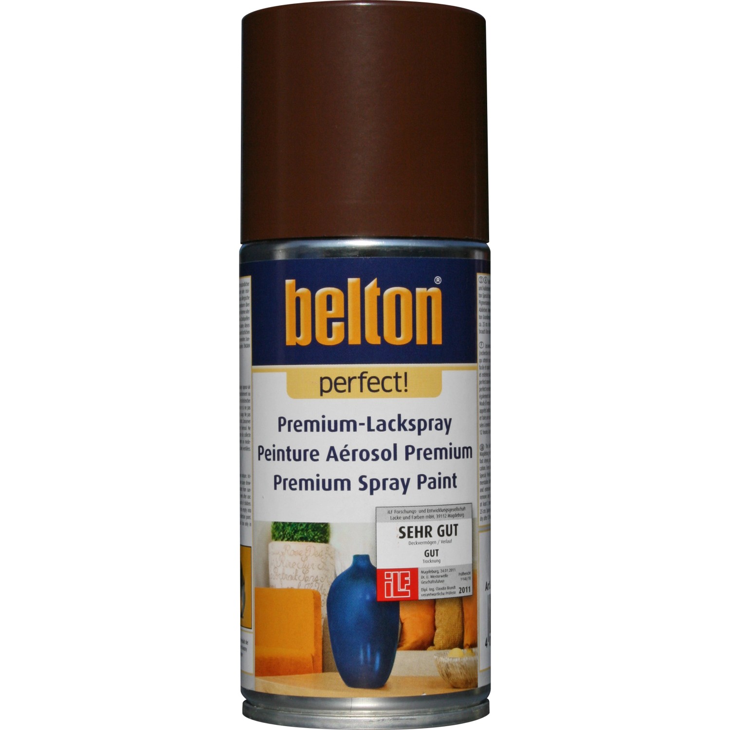 Image of Belton Perfect Premium-Lackspray Dunkelbraun seidenmatt 150 ml