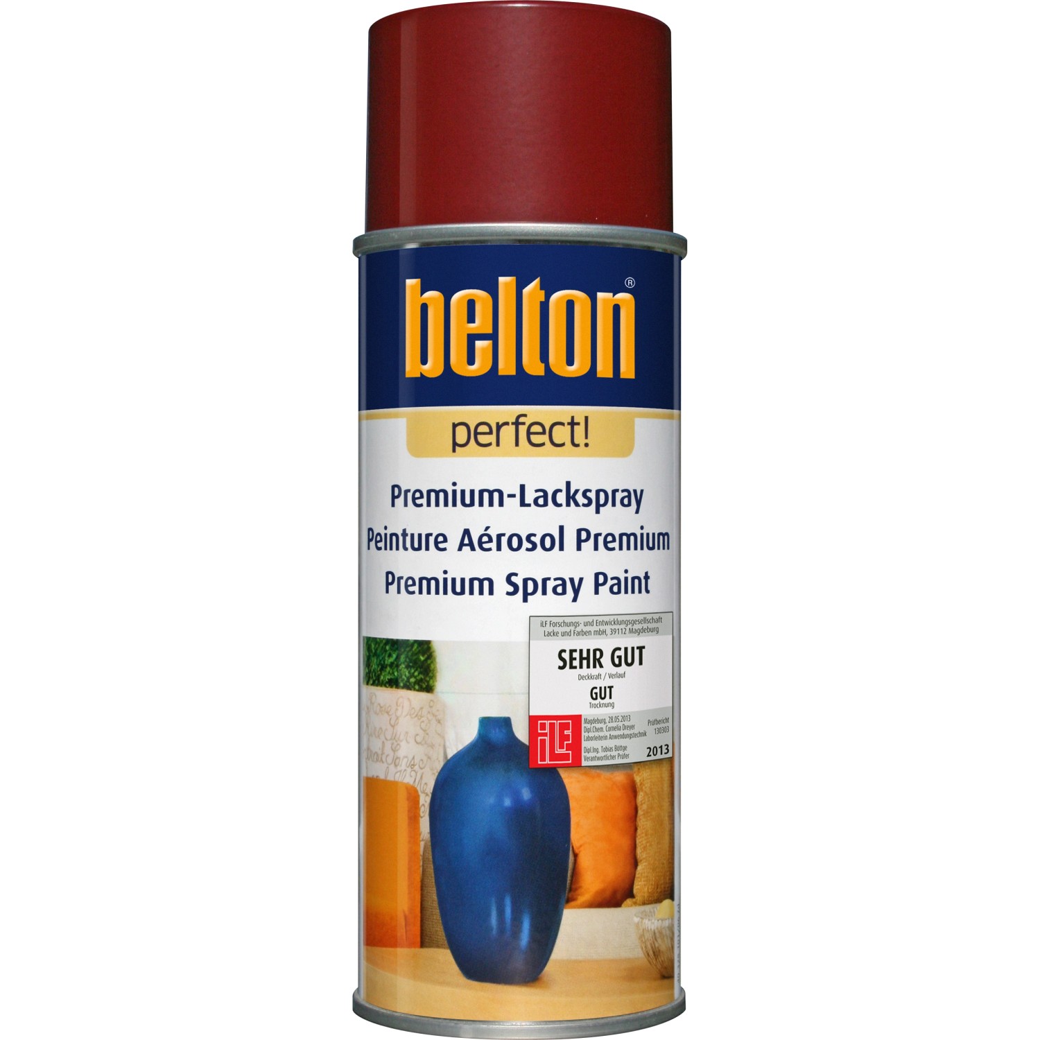 Image of Belton Perfect Premium-Lackspray Dunkelrot seidenmatt 400 ml