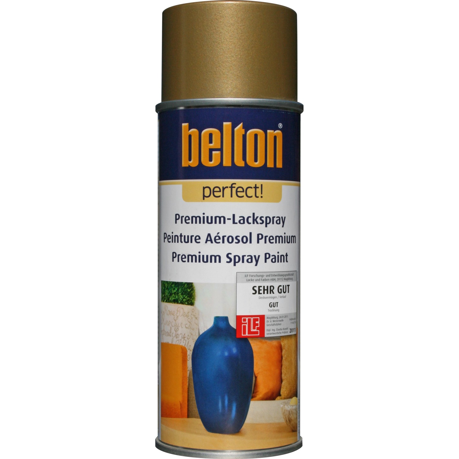 Image of Belton Perfect Premium-Lackspray Gold glänzend 400 ml