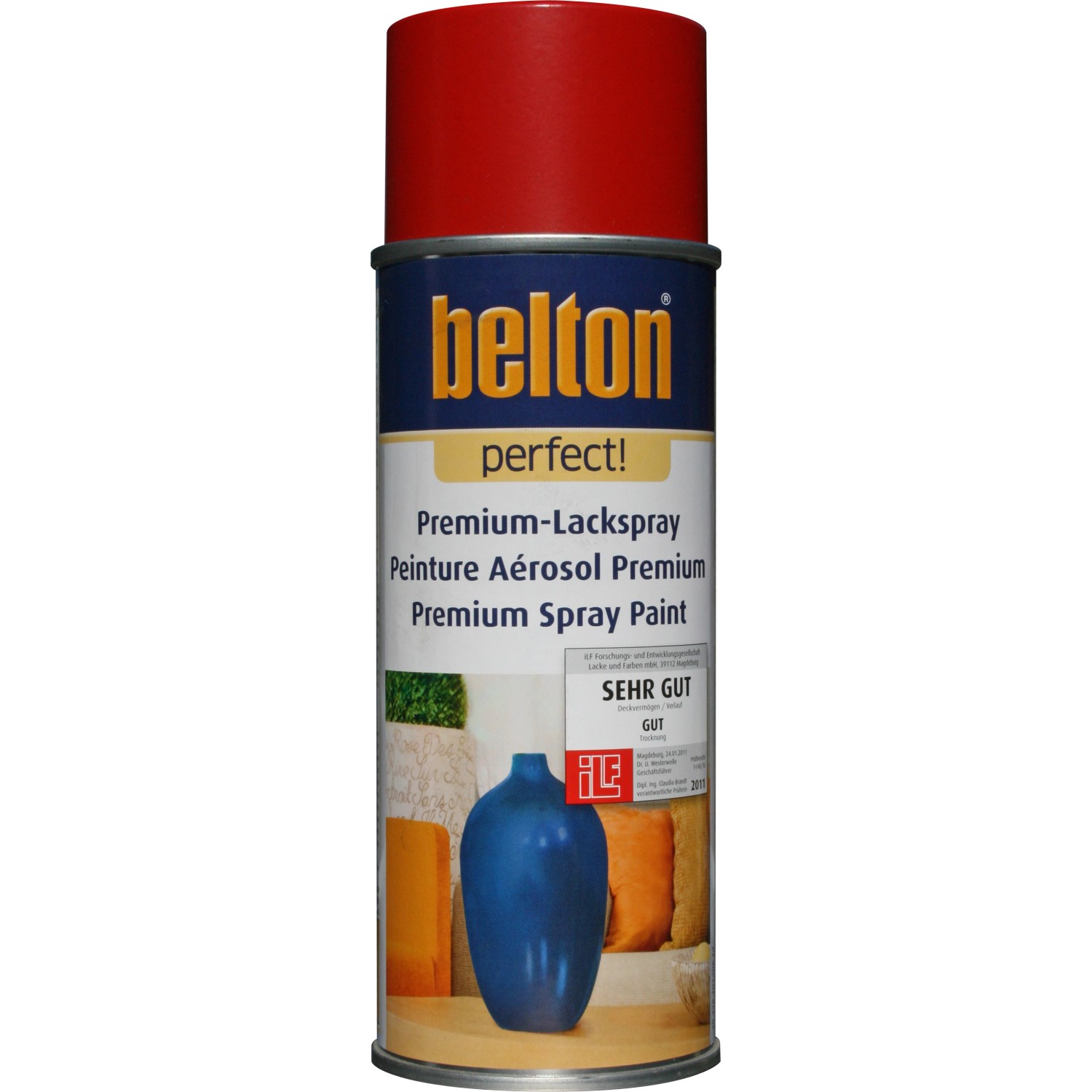 Image of Belton Perfect Premium-Lackspray Rot seidenmatt 400 ml