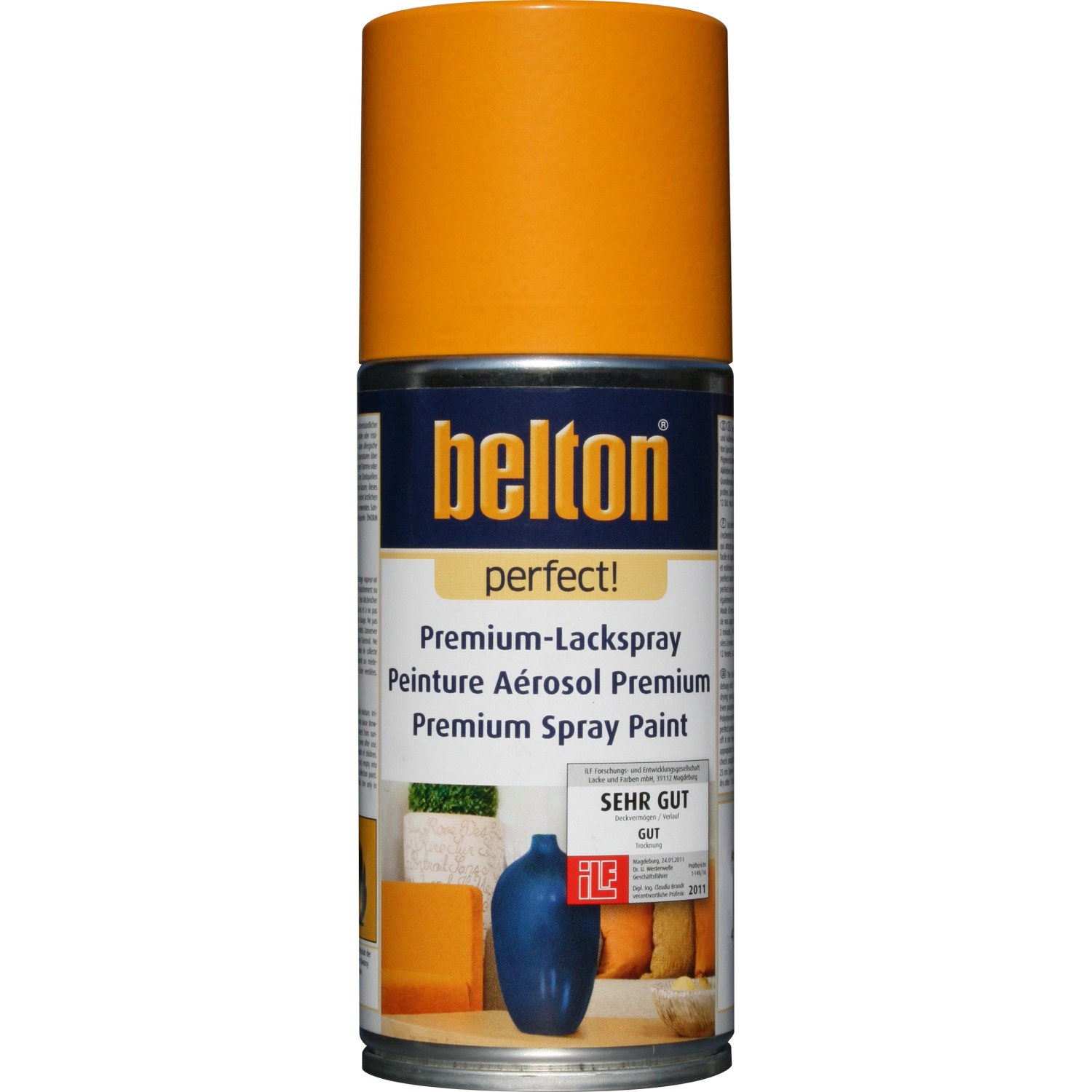Image of Belton Perfect Premium-Lackspray Orange seidenmatt 150 ml