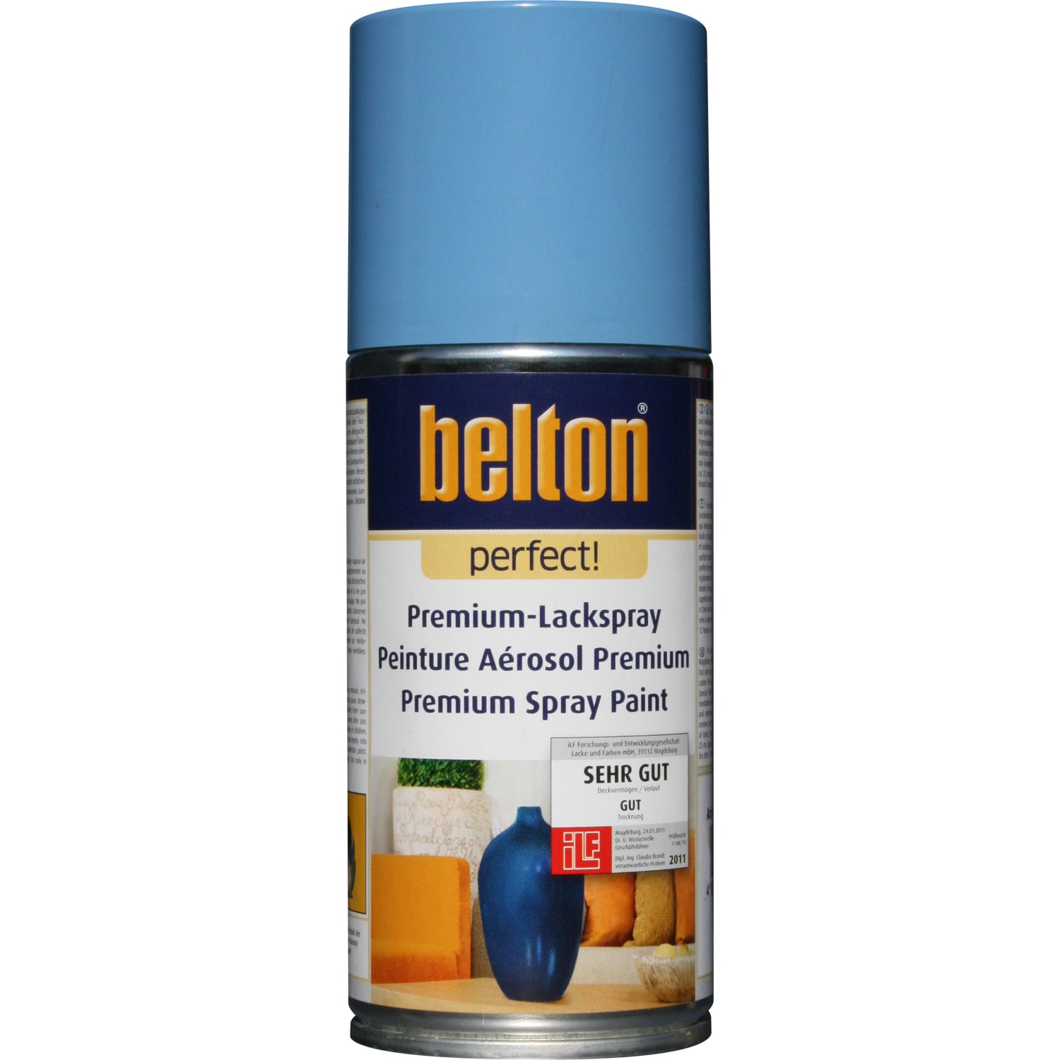 Image of Belton Perfect Premium-Lackspray Hellblau seidenmatt 150 ml