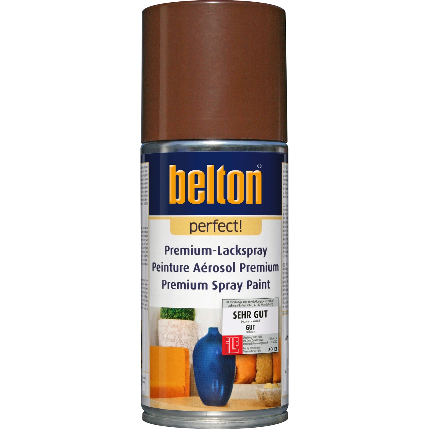 Image of Belton Perfect Premium-Lackspray Dunkelbraun seidenmatt 150 ml