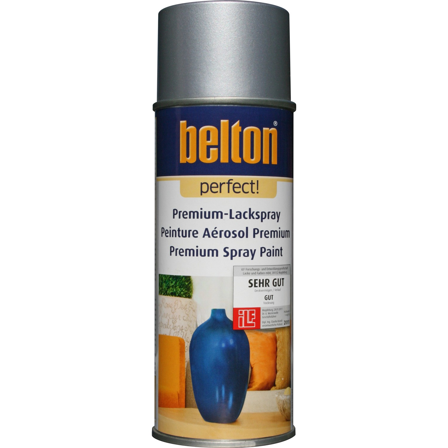 Image of Belton Perfect Premium-Lackspray Silber glänzend 400 ml