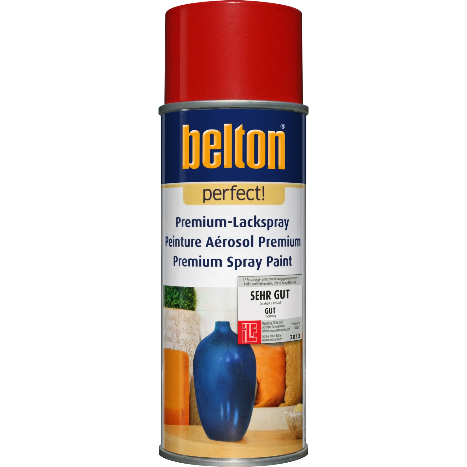 Image of Belton Perfect Premium-Lackspray Rot seidenmatt 400 ml