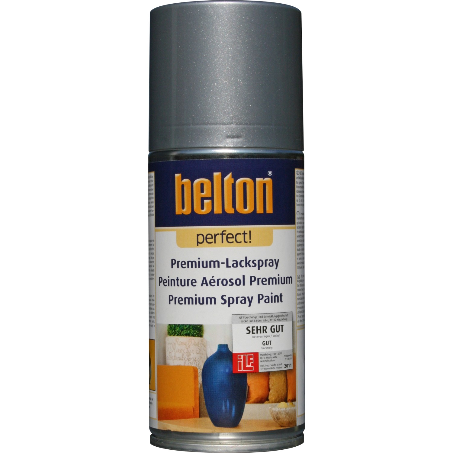 Image of Belton Perfect Premium-Lackspray Silber glänzend 150 ml