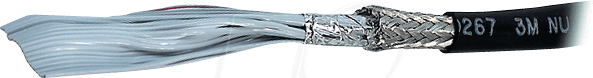 Image of 3M 3659-09 - Flachbandkabel, 9 pol, 30 m, schwarz