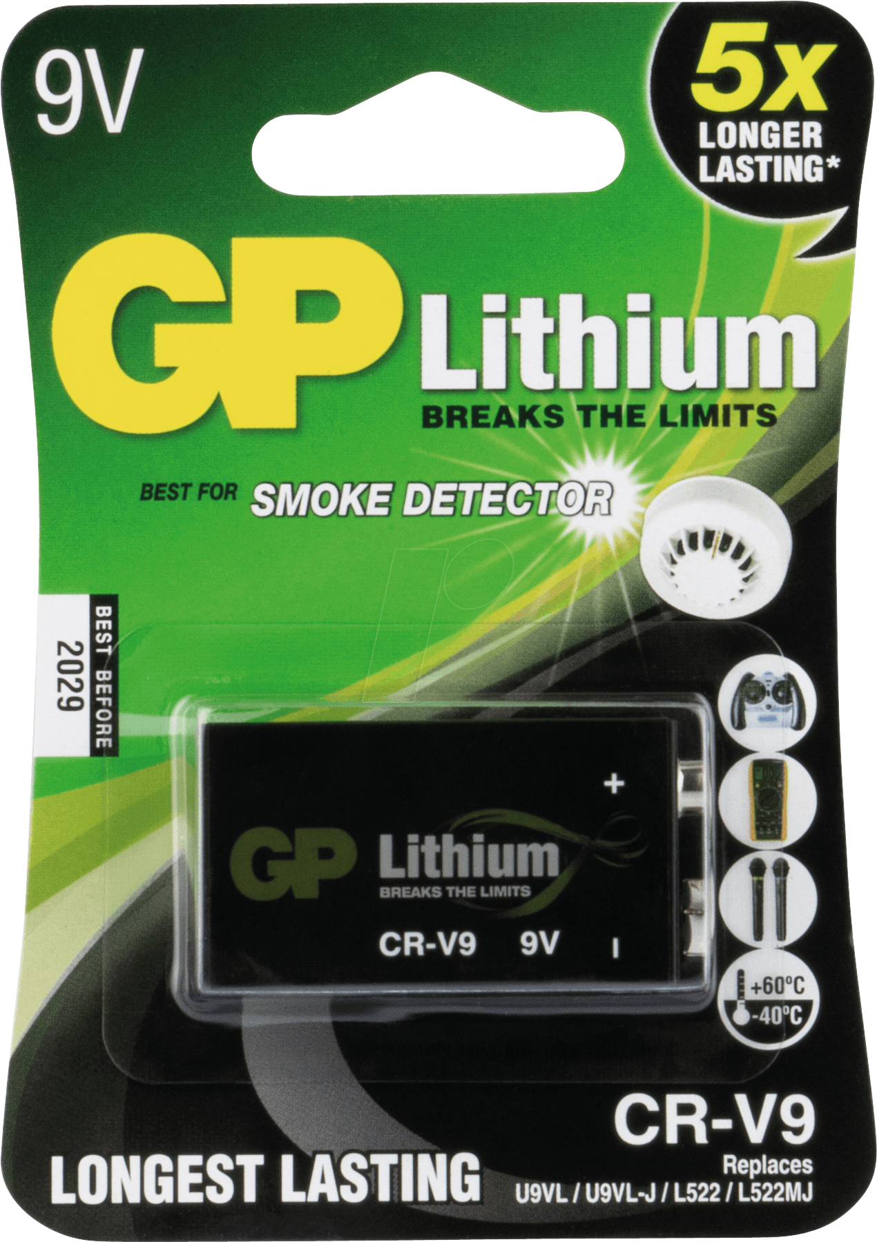 Image of LITHIUM 9-V GP - Lithium Batterie, 9-V-Block, 800 mAh, 1er-Pack