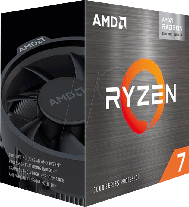 Image of AMD R7-5700G - AMD AM4 Ryzen 7 5700G, 8x 3.80GHz, boxed