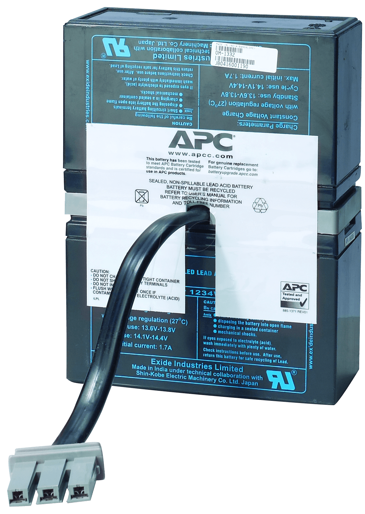 Image of APC Batterie USV-Anlagen-Akku ersetzt Original-Akku (Original) RBC33 Passend für Marke APC