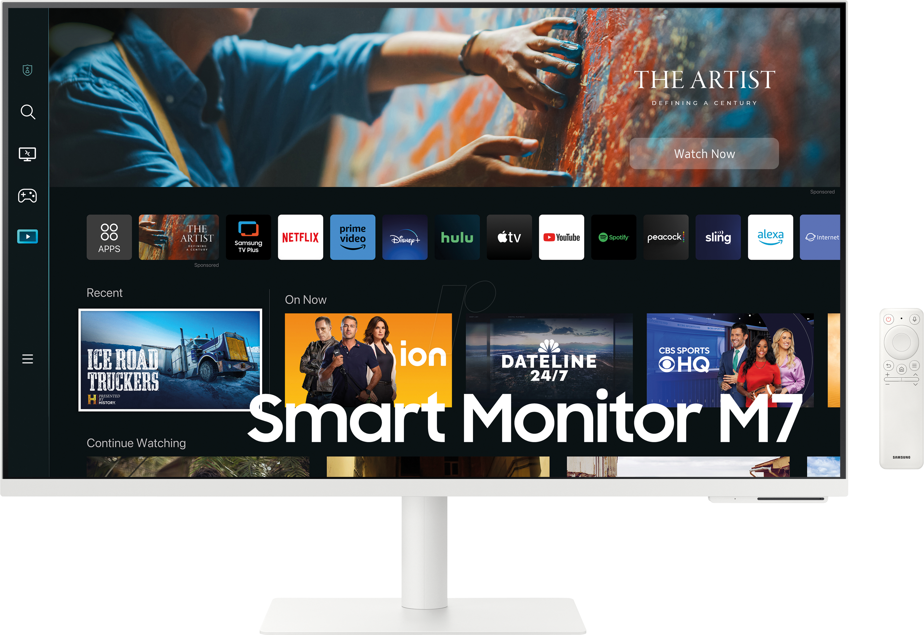 Image of SM S32CM703UU - 80cm Smart Monitor, 4K, Lautsprecher, USB, weiß