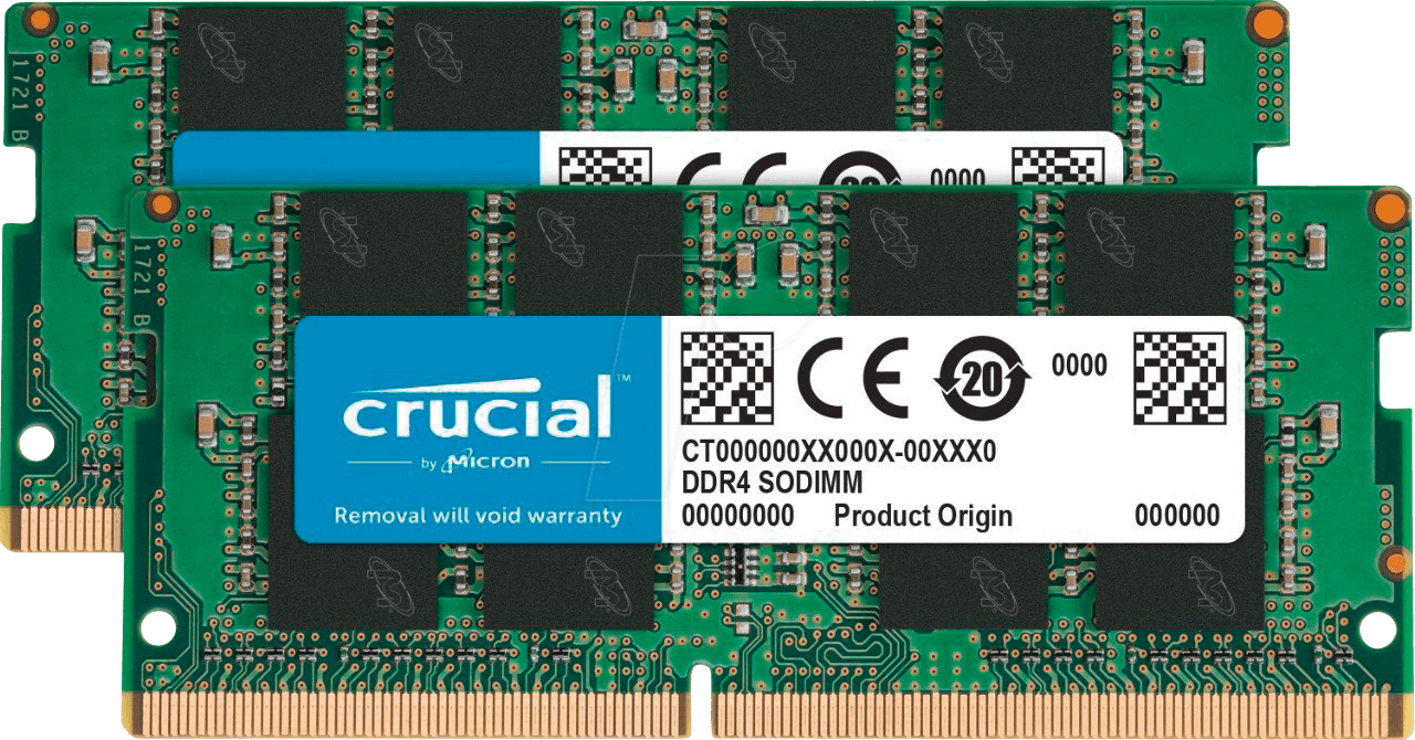 Image of 41CR1624-2017 - 16 GB SO DDR4 2400 CL17 Crucial 2er Kit