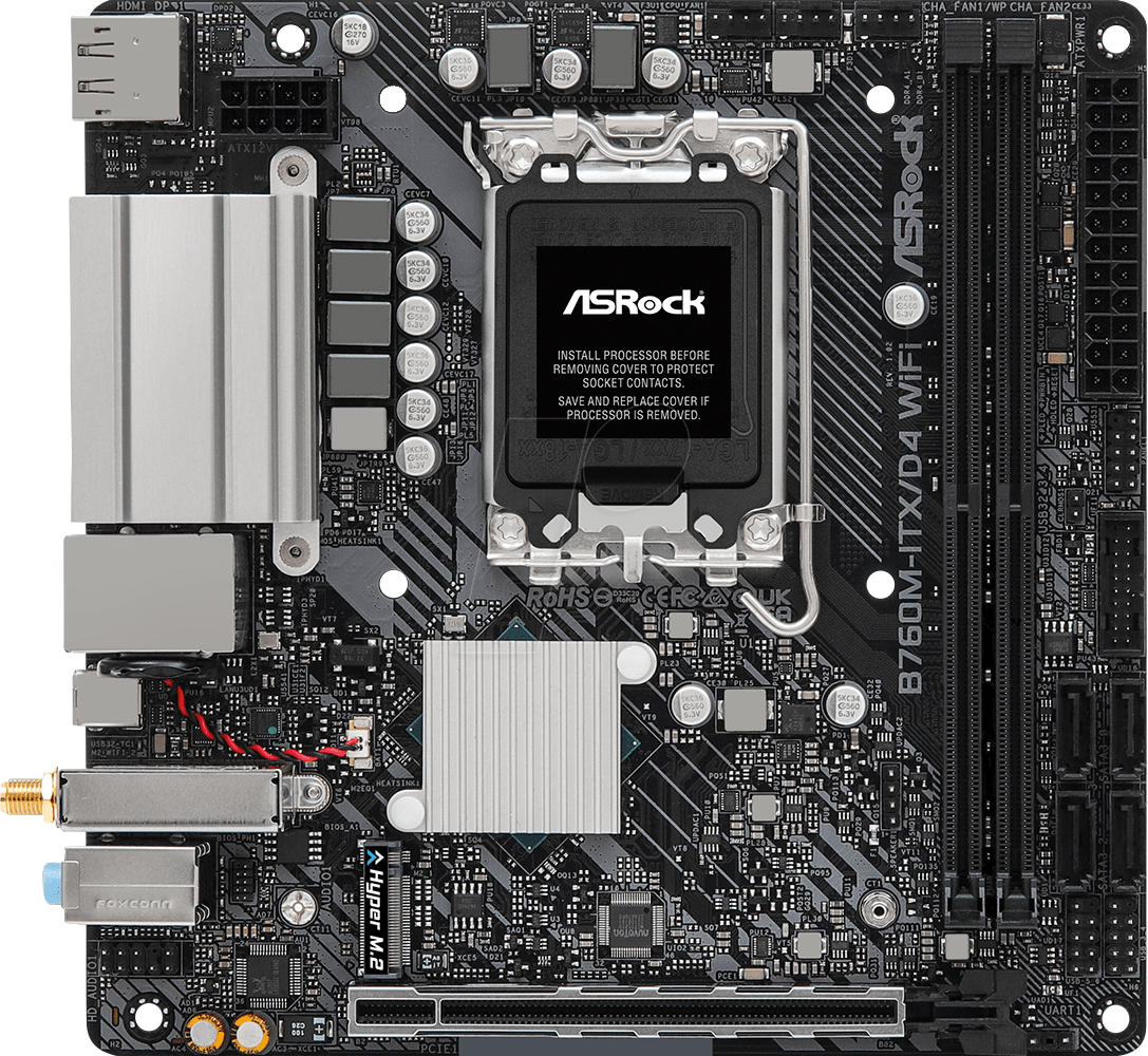 Image of ASR 90MXBKY0 - ASRock B760M-ITX/D4 (1700)