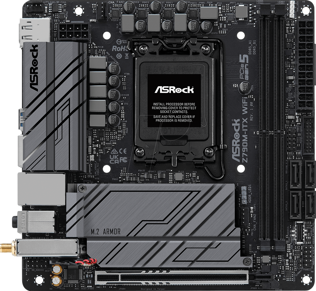 Image of ASR 90MXBKE0 - ASRock Z790M-ITX WiFi (1700)