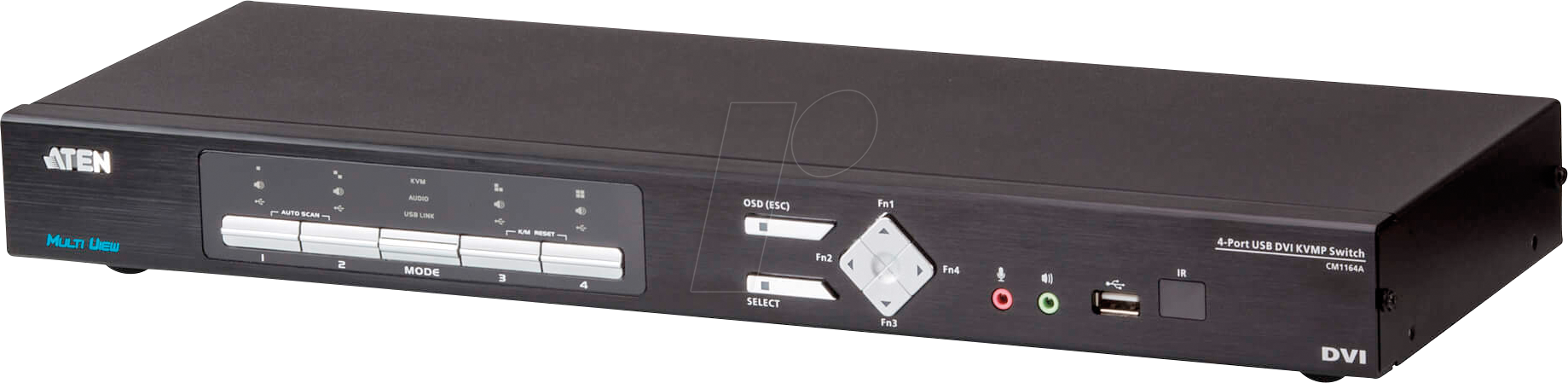 Image of ATEN CM1164A - 4-Port KVM Switch, DVI, USB, Audio