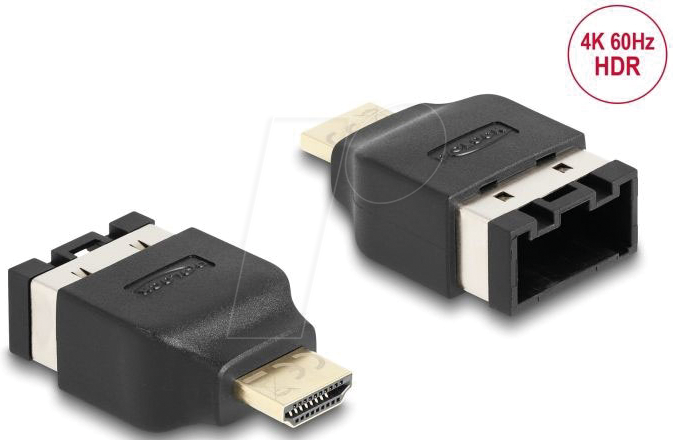 Image of DELOCK 65963 - HDMI Automotive Adapter, HDMI-E Buchse zu HDMI-A Stecker