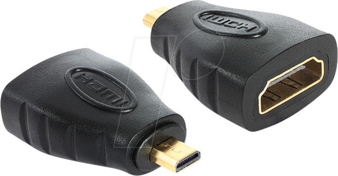 Image of DELOCK 65242 - HDMI Adapter, Micro-D Stecker auf A Buchse