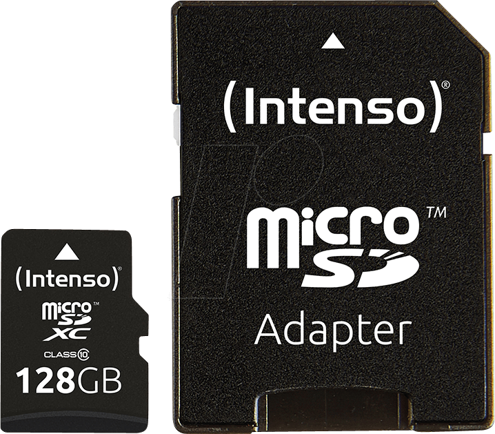 Image of INTENSO 3413491 - MicroSDXC-Speicherkarte 128GB, Intenso Class 10